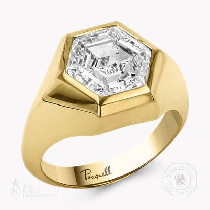 Masterpiece Honeycomb 3.75ct Diamond Ring in 18ct Yellow Gold 