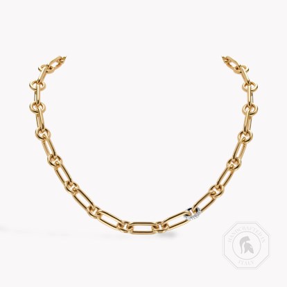 Mini Havana 0.43ct Diamond Necklace in 18ct Yellow & White Gold