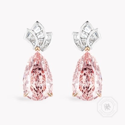 Masterpiece Manhattan 11.07ct Pink Diamond Drop Earrings