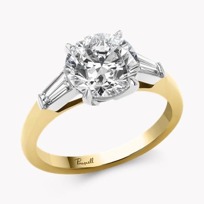 Regency 2.50ct Brilliant Cut Diamond Ring in 18ct Yellow Gold and Platinum