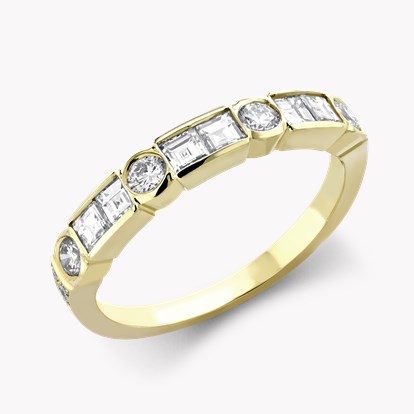 Antrobus Diamond Half Eternity Ring 0.82ct in 18ct Yellow Gold