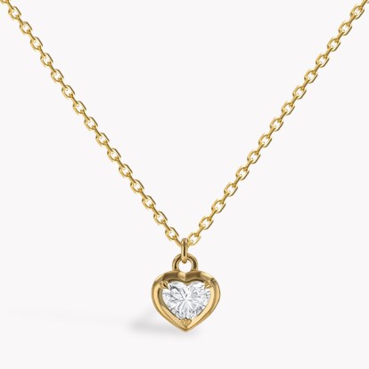 Skimming Stone 0.71ct Botswana Diamond Pendant