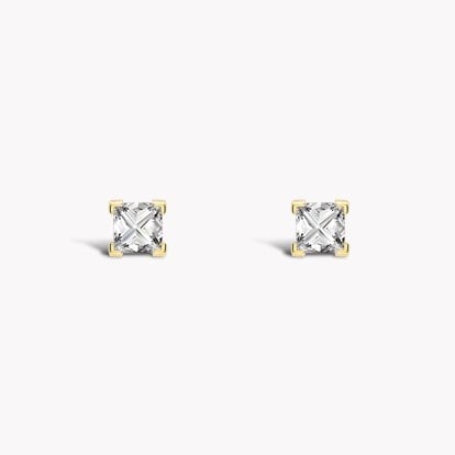 RockChic Diamond Solitaire Earrings 0.40ct in 18ct Yellow Gold