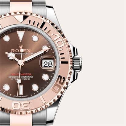 Yacht-Master 37, Oyster, 37 mm, Oystersteel and Everose gold watch