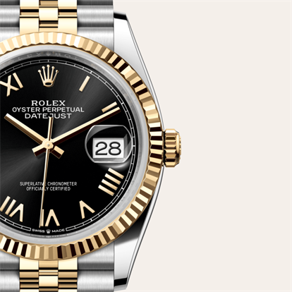 Datejust 36, Oyster, 36 mm, Oystersteel and yellow gold watch