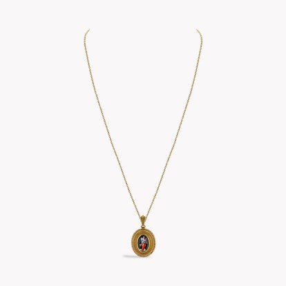 Victorian Etruscan Style Mourning Locket