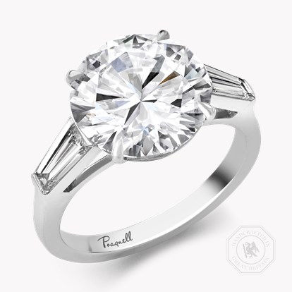 Regency 5.08ct Brilliant Cut Diamond Ring in Platinum