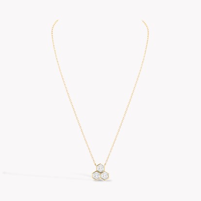 Honeycomb 0.54ct Diamond Trilogy Pendant