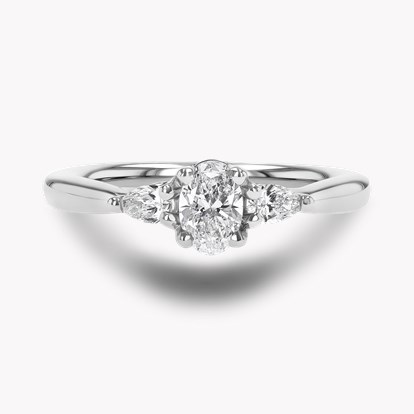 Oval Cut Diamond Three Stone Ring