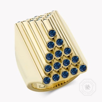 Eclipse 1.60ct Sapphire Pyramid Ring in 18ct Yellow Gold
