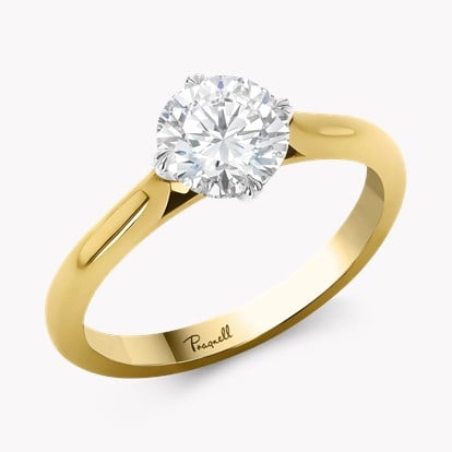 Windsor 1.20ct Brilliant Cut Diamond Ring in 18ct Yellow Gold and Platinum