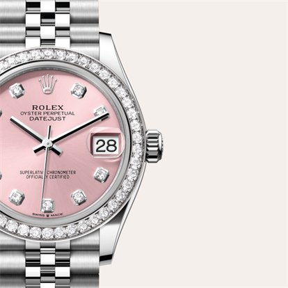 Datejust 31, Oyster, 31 mm, Oystersteel, white gold and diamonds watch