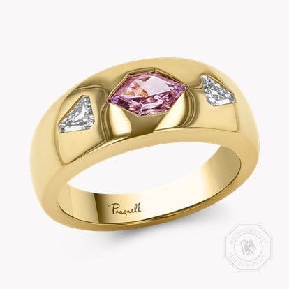Masterpiece Stellar 0.78ct Fancy Intense Purplish-Pink Diamond Ring