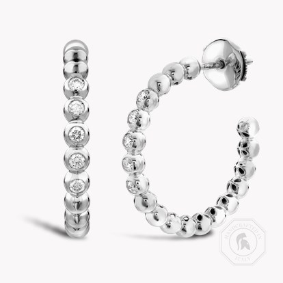 Bohemia Large Diamond Earrings 0.27ct in 18ct White Gold