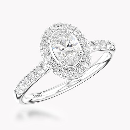 0.50ct Diamond Cluster Ring 0.83ct in Platinum