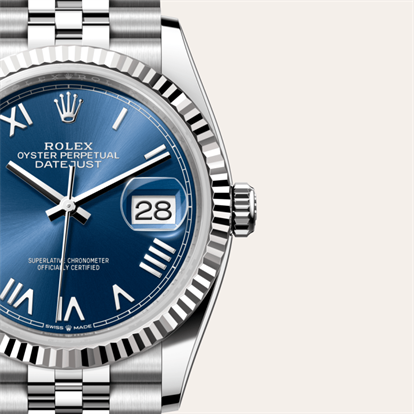 Datejust 36, Oyster, 36 mm, Oystersteel and white gold watch
