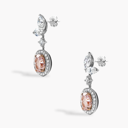 Masterpiece 2.08ct Pink Diamond Drop Earrings
