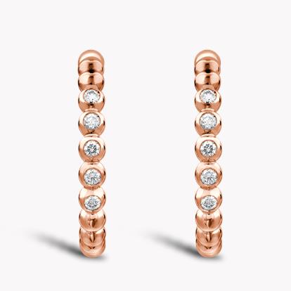 Bohemia Large Diamond Earrings 0.27ct in Rose Gold