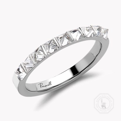 RockChic 0.79ct Diamond Half Eternity Ring