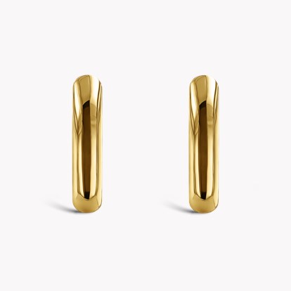 Yellow Gold Medium Hoop Earrings
