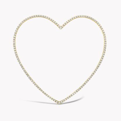 Rosa De La Cruz Heart Diamond Pendant 0.35ct in 18ct Yellow Gold