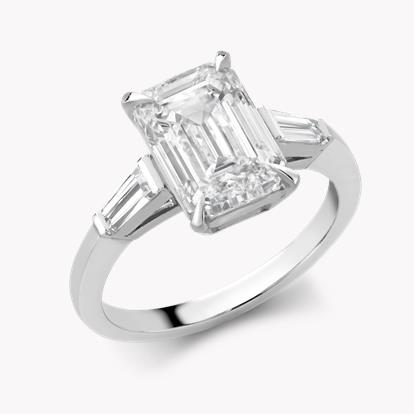 3.02ct Diamond Solitaire Ring Platinum Regency Setting