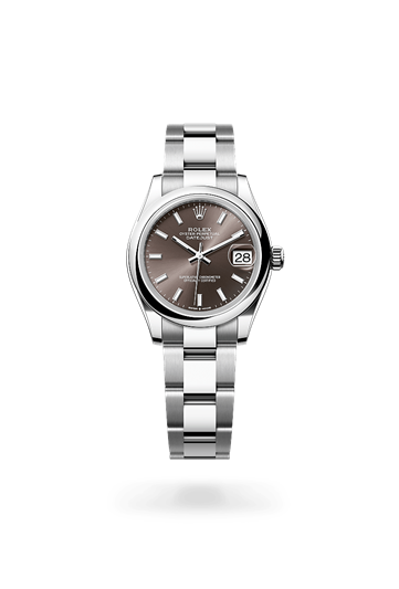 Datejust 31 * Oyster, 31 mm, Oystersteel with a Bright blue Domed bezel and Jubilee, five-piece links bracelet