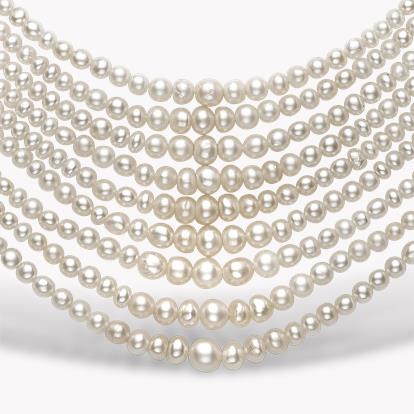 Edwardian Pearl and Diamond Collar