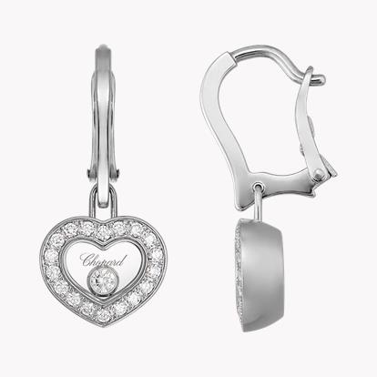 Chopard Happy Diamonds Heart Shaped Drop Earrings