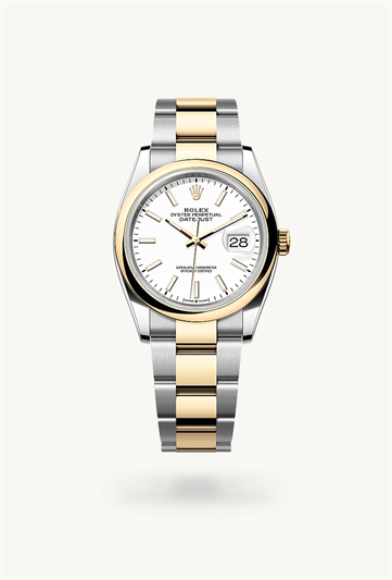Rolex Datejust 36 Oyster, 36 mm, Oystersteel and yellow gold