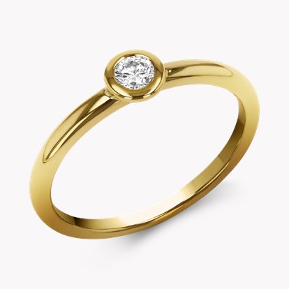 Sundance 0.15ct Diamond Solitaire Ring in 18ct Yellow Gold