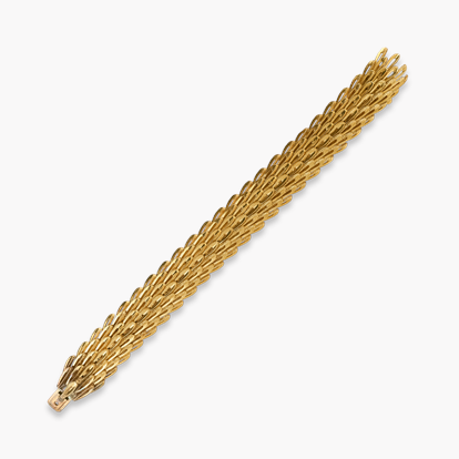Victorian Feather Design Gold Bracelet