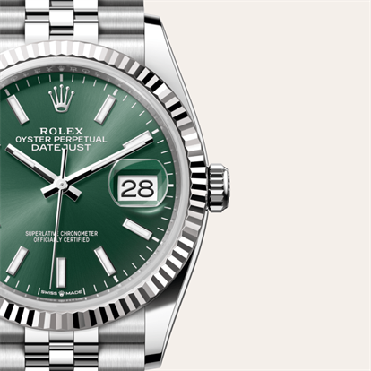 Datejust 36, Oyster, 36 mm, Oystersteel and white gold watch