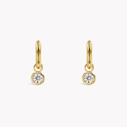 Sundance Diamond Drop Hoop Earrings