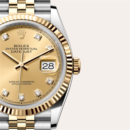 Datejust 36, Oyster, 36 mm, Oystersteel and yellow gold watch