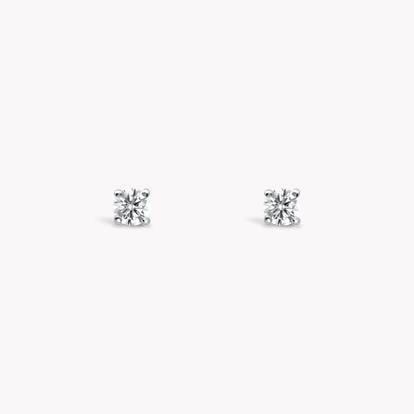 Diamond Stud Earrings 0.20ct in White Gold