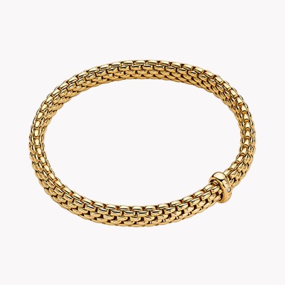 FOPE Vendôme Flex'it 0.01ct Diamond Bracelet in 18ct Yellow Gold