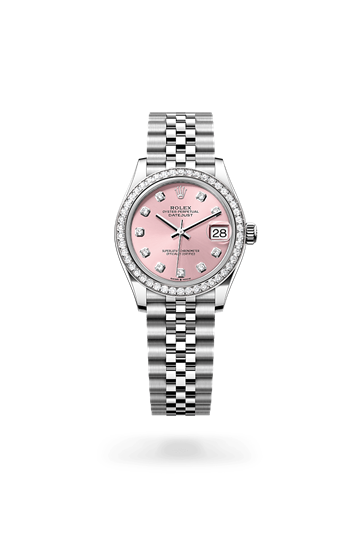 Datejust 31 * Oyster, 31 mm, Oystersteel, white gold and diamonds with a Pink set with diamonds Diamond-set bezel and Jubilee, five-piece links bracelet