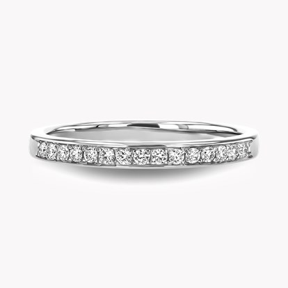 Brilliant Cut Diamond Half Eternity Ring