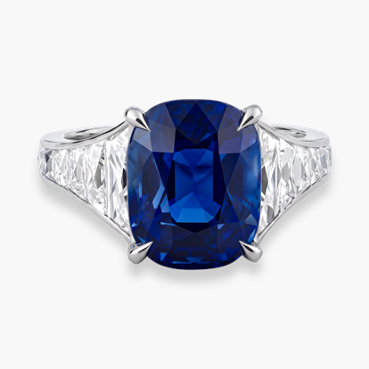 Masterpiece Pragnell Setting 6.67ct Kashmir Sapphie and Diamond Ring