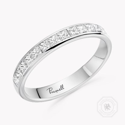 Classic 0.75ct Diamond Half Eternity Ring