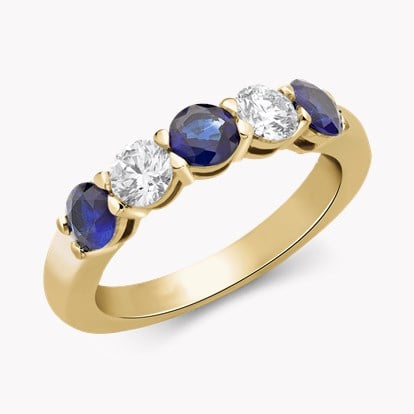  Brilliant Cut Sapphire and Diamond Ring 0203296