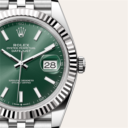 Datejust 41, Oyster, 41 mm, Oystersteel and white gold watch