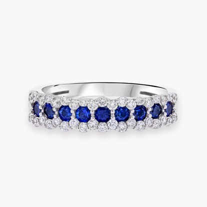 Brilliant Cut Sapphire and Diamond Ring