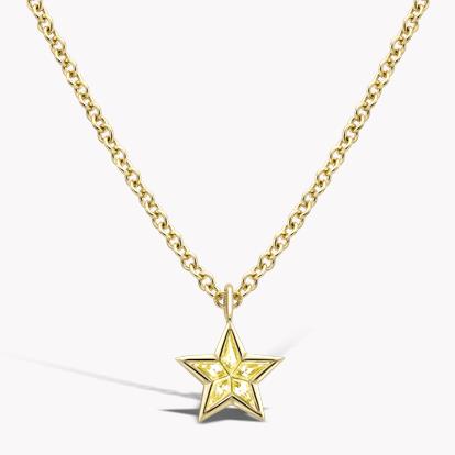 RockStar Yellow Sapphire Pendant 0.27ct in Yellow Gold