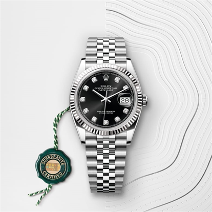 Datejust 36, Oyster, 36 mm, Oystersteel and white gold watch