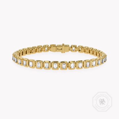 Skimming Stone 3.93ct Diamond Bracelet in 18ct Yellow Gold