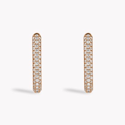 Havana 1.086ct Brilliant Cut Diamond Hoop Earrings