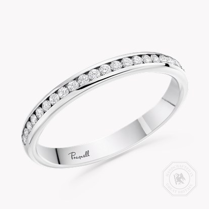 Brilliant Cut Diamond Half Eternity Ring