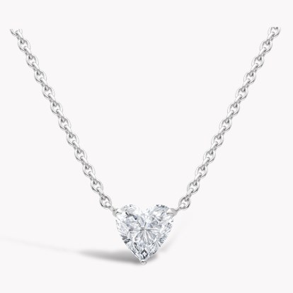 Heart Cut Diamond Pendant 1.00ct in 18ct White Gold